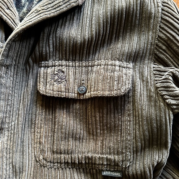 Legendary Whitetails Authentic Apparel Brown Corduroy Jacket - size small - Picture 3 of 10